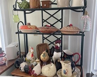 Tons of chickens! Bakers rack 