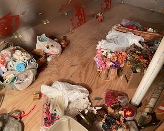 Craft items silk flowers