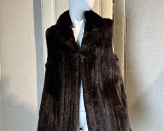 Beautiful Womens Brown Mink Vest