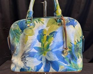 Brahmin Ella Connery Shortbread Floral Satchel Bag