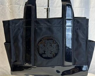 Tory Burch Black Nylon Tote Bag