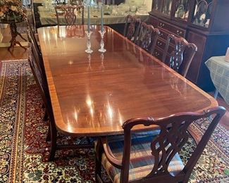 beautiful vintage formal dining table