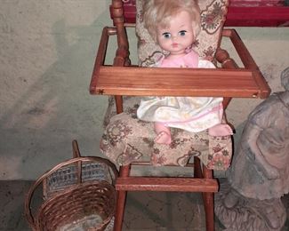 Doll In High Chair