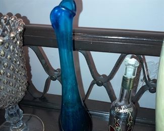 Blue Mid-Century Modern Vase