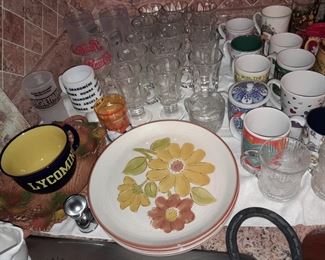 Assorted Glassware, China, Crystal, Etc.