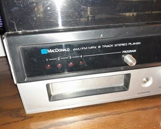 MacDonald AM/FM MPX 8 Track Stereo Player