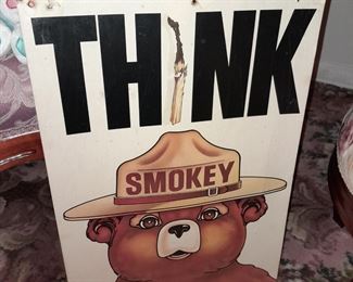Vintage 1974 Smokey The Bear Poster