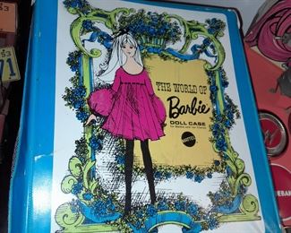 Vintage Barbie Doll Case W/ Dolls, Clothing, & Accessories