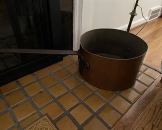Large copper pot