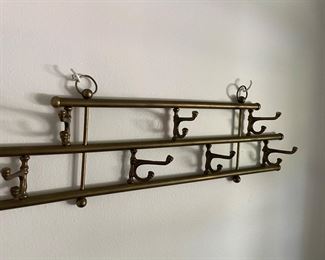 Brass coat rack