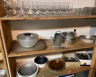 glassware and kitchen essentials