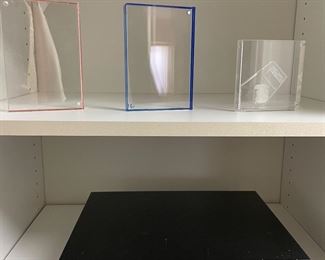 Jewelry box, and frameless acrylic frames