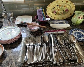 Flatware, appetizer plates and serving dishes