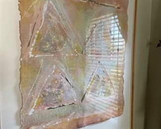 multi-media framed artwork