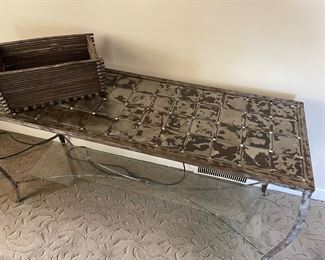 Stainless steel console table