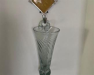 Glass wall vase