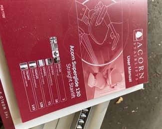 Manual for stair lift