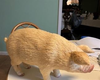 French pig sculpture light weight.