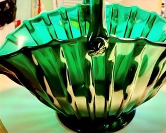 Large Indiana glass basket? , plus have Indiana glass pictures different colors
