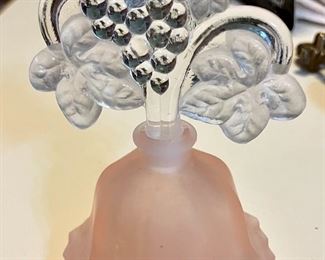 Vintage glass perfume bottle made by W. Rice & Company in Japan.