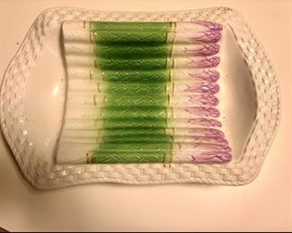 French majolica asparagus dish have two different ones.