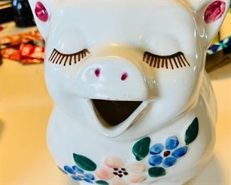 Large Shawnee Smiley Pig don't have size in my notes, also have sets of salt & pepper shakers not pictured.