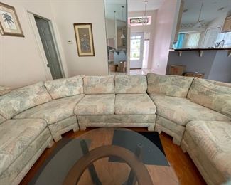 Horse shoe sectional sofa , extra large, 11’ wide