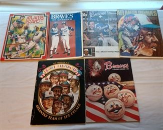 1974-1976 Atlanta Braves programs