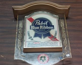 Pabst Blue Ribbon Crystal Heritage Bar Display