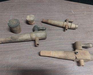 Wooden Spickets & Jug Toppers for Stoneware