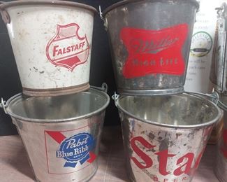 11 Beer Pales: Stag, Falstaff, Pabst, Schlitz