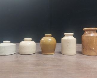 5 Stoneware Ink Wells