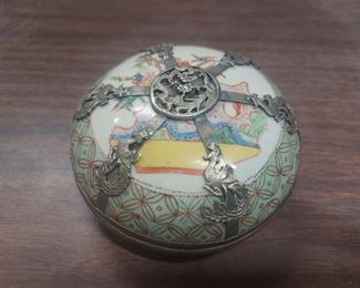 5 Ink Pen Holders (1 with Naughty Oriental Scene)