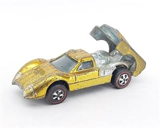 1967 Hot Wheels Redline Ford J Car Metallic Gold