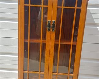 26+"W x 44"H x 9+"D Wooden Display Case