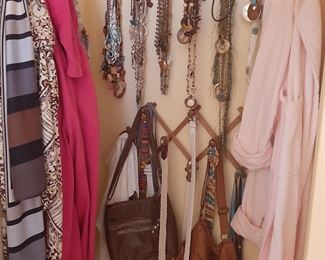 Jewelry purses and scarves