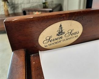 Wood computer desk by Hooker 