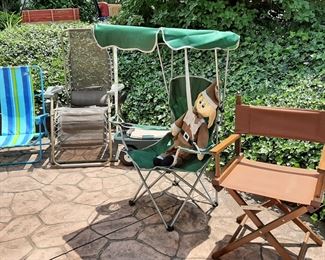 Assorted lawn patio chairs