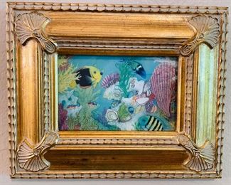 Original artwork by John M Romaine, 10.25 x 8