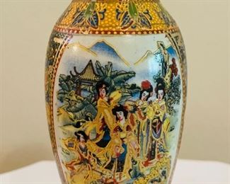 Porcelain painted  Vase 6.25”