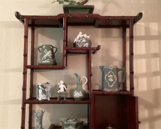 Antique Asian display shelf 19.5L x 5W x 22T 
