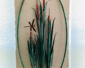 Metal wall art, 14.5 x 29 