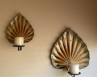 (2) decorative wall sconces 