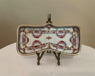 Hand painted porcelain eye glass holder 