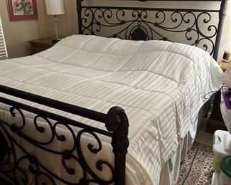 **Dual Control Sleep Number Split King 360 Smart Bed**                                                                                                             Mercer Brown headboard/footboard/frame               Frame 79.5L x 96W, Headboard 57.5H, Footboard 40.5H              