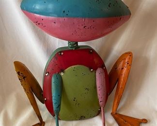 Solar powered  deco yard frog, 14.5”