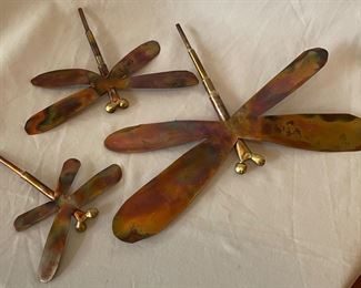 Magnetic copper butterflies 6.5”, 5”, 4” 