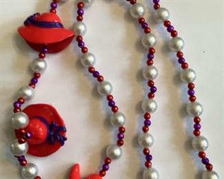 Red Hat Lady Necklace