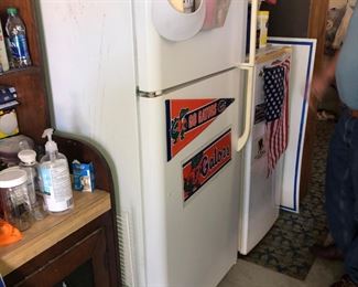 Garage fridge and small upright freezer.  All working