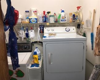 Washer and dryer for sale.  All cleaners, chemicals.